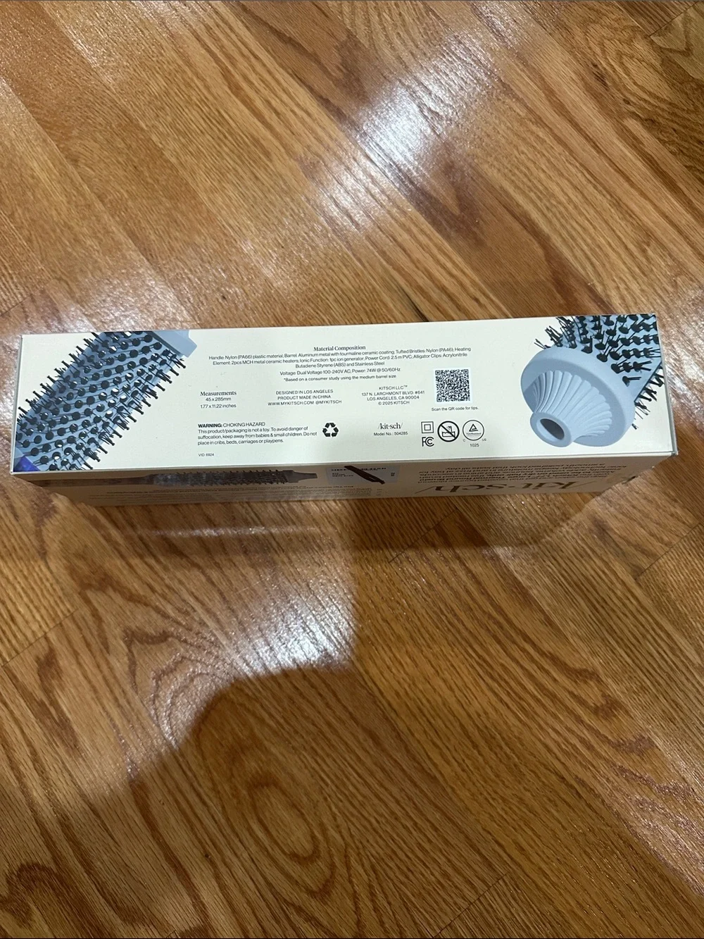 Kitsch Large Thermal Round Brush in Light Blue